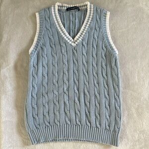 Brandy Melville Light Blue Knit Vest